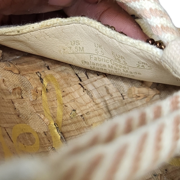 Sam Edelman Trey Beaded Wedge Sandal Espadrille  Size 7.5 - Picture 8 of 13